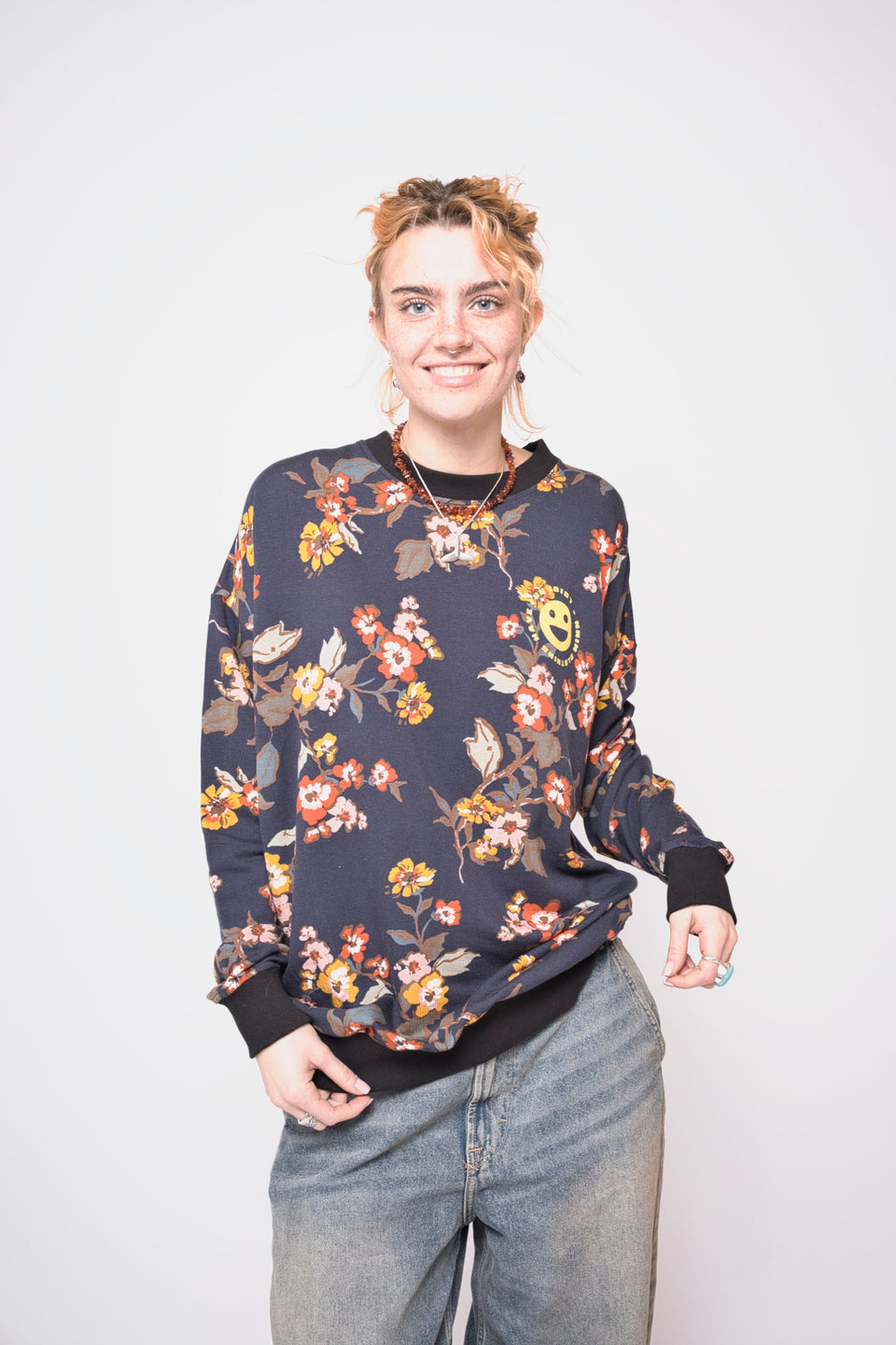 have fun idiot - sweater - flower - unisex