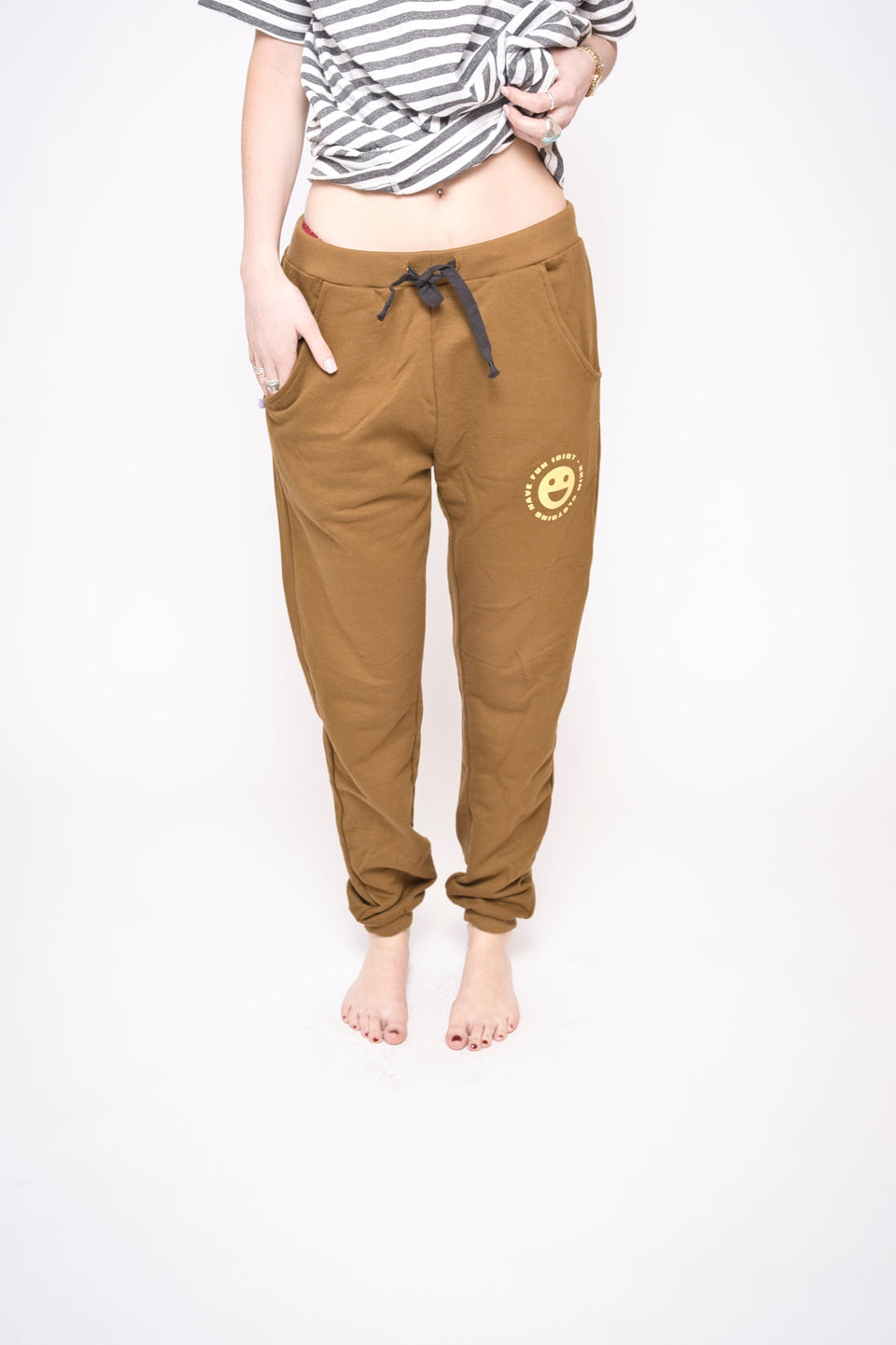 the leg drop - brown -  unisex